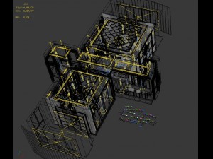 panoramic view european style living room dining room 07 Modèle 3D