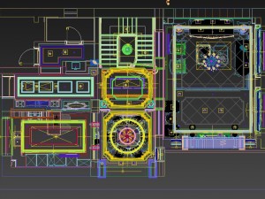 panorama european style living room restaurant space 09 Modello 3D