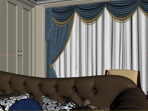 panoramic european style living room restaurant space 10 3D Модель