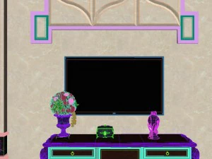 panoramic european style living room dining room 11 3D Model