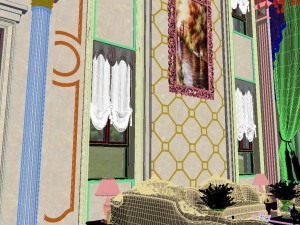 panoramic european style living room dining room 11 3Dモデル