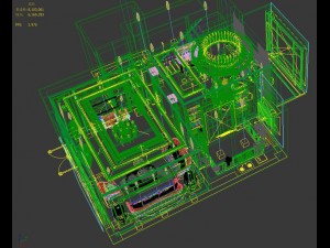 panoramic european style living room restaurant space 13 Modelo 3D