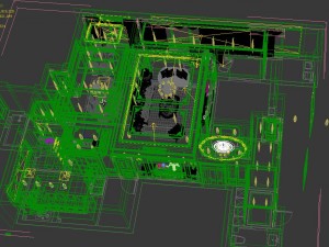 panoramic european style living room dining room 15 Modèle 3D