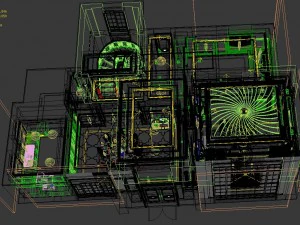 sala de estar panor&acirc;mica em estilo europeu sala de jantar 17 Modelo 3D