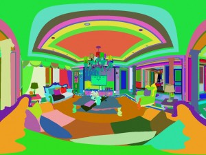 panoramic european style living room dining room 18 3D Модель