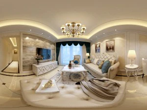 sal&oacute;n panor&aacute;mico estilo europeo restaurante espacio 23 Modelo 3D