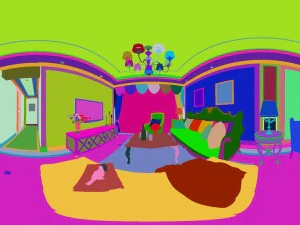 panoramic european style living room restaurant space 23 3D Model