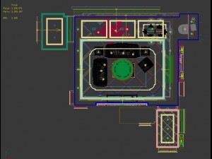 panoramic european style living room restaurant space 23 3D 模型