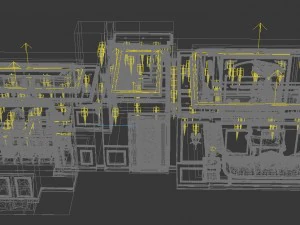 panoramic european style living room dining room 24 3D Model