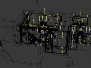 panoramic european style living room dining room 27 Model 3D