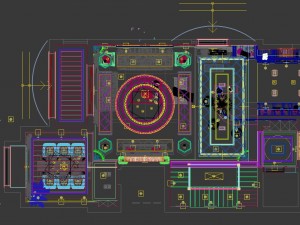 panoramic european style living room restaurant space 29 Modello 3D