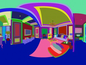 panoramic european style living room restaurant space 30 Modelo 3D