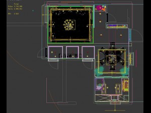 panoramic european style living room restaurant space 30 Modelo 3D