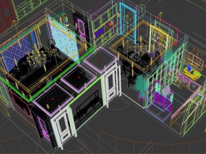 panoramic european style living room restaurant space 30 Modelo 3D