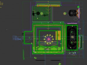 panorama european style bathroom toilet space 01 3D Model