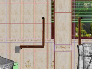 panorama european style bathroom toilet space 02 Modèle 3D