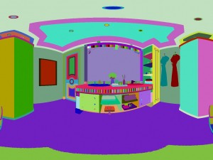 panoramic european style bathroom toilet space 03 Modèle 3D