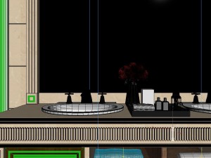 panoramic european style bathroom toilet space 03 Modèle 3D