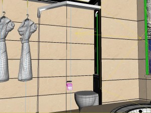 panoramic european style bathroom toilet space 03 Modèle 3D