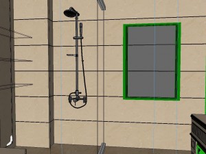 panoramic european style bathroom toilet space 03 Modèle 3D