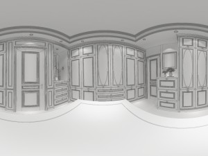 panorama european luxury cloakroom 03 3D 모델