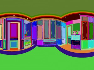 panorama european luxury cloakroom 03 3D 모델