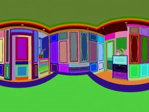 panorama european luxury cloakroom 03 3D Model