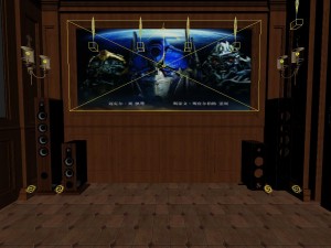 panorama european home theater conference room 04 3D Model