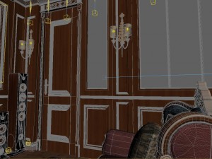 panorama european home theater conference room 04 3D Model