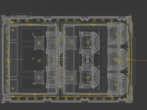 panorama european home theater conference room 04 3D Model