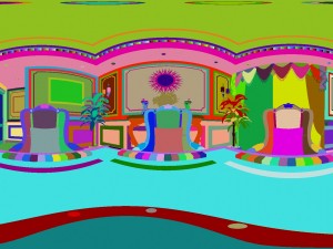 panorama european home entertainment room 05 3D Model
