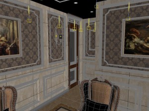 panorama european home entertainment room 05 3D Model