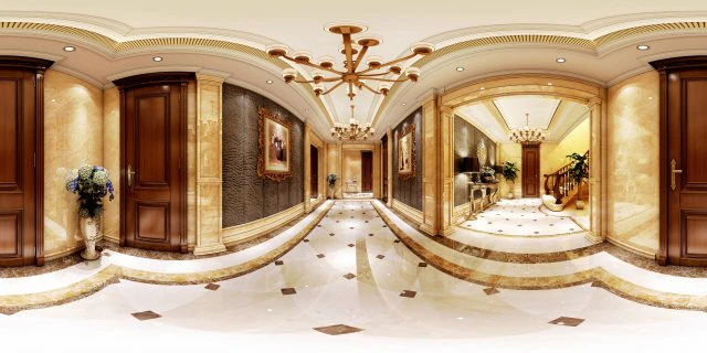 panorama european family corridor stairs 3D Model .c4d .max .obj .3ds .fbx .stl .blend 