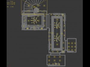 panorama european family corridor stairs 3D Model