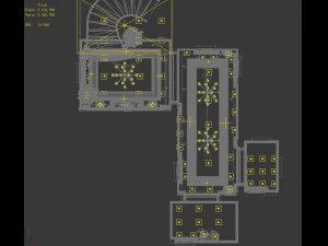 panorama european family corridor stairs 3D Model