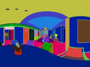 panorama japanese style living room restaurant space 01 Model 3D