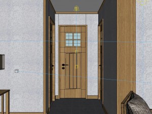 panorama japanese style living room restaurant space 01 Model 3D
