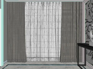 panoramic contemporary style dining room kitchen space 10 3D Model