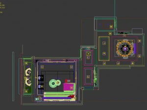 panoramic modern style family living room restaurant 03 3D Model