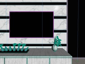 panoramic modern style family living room restaurant 07 Modelo 3D