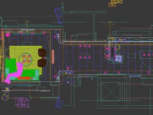 panoramic modern style family living room restaurant 10 3D Модель