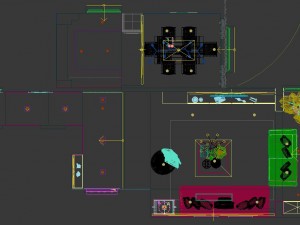 panoramic modern style family living room restaurant 11 3D Модель