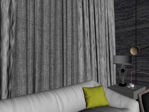 panoramic modern style family living room restaurant 12 Model 3D