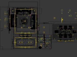 panoramic modern style family living room restaurant 12 Model 3D
