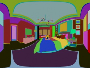 panorama modern style family bedroom space 03 3Dモデル