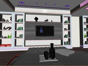 panorama modern style family bedroom space 05 3D Modell