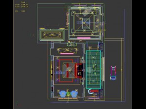 panorama modern style family bedroom space 05 3D Modell