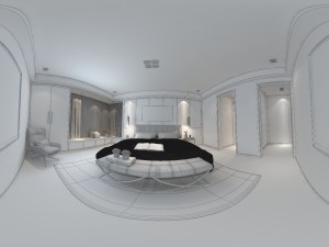 panorama modern style family bedroom space 06 3D 模型