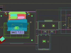 panorama modern style family bedroom space 06 3D 模型