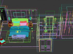 panorama modern style family bedroom space 06 3D 模型